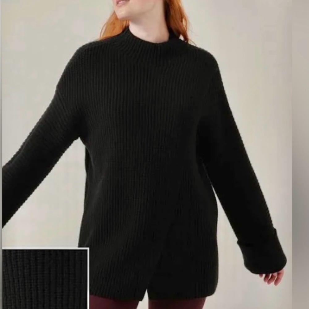 Athleta AZALEA SWEATER Black Sweater